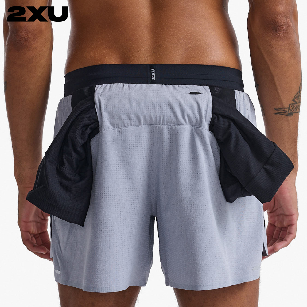 2XU 남자 런닝 반바지 라이트 스피드 스태쉬 5인치 쇼츠 MR6951BWTV-BRF - 상품 이미지