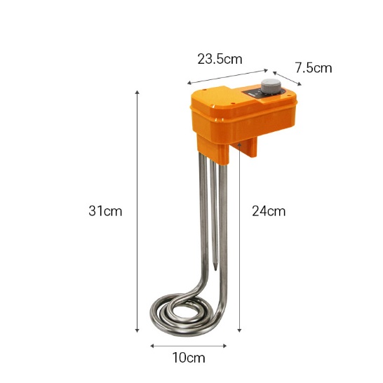 돼지꼬리 수중히터 이동형 물히터 전기온수기 300mm FU-300 - 상세 이미지 2