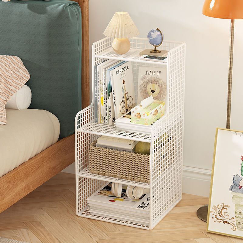 소파옆 철제 선반 다용도 슬림 수납장 화이트 20CM 기본 2단