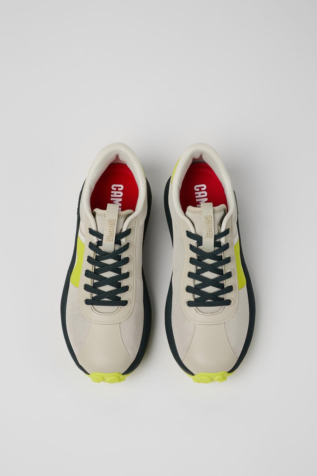캠퍼 테크니컬 리사이클 그레이옐로우 로우탑 스니커즈 Pelotas Athens K201614-011 GREY - 상세 이미지 4