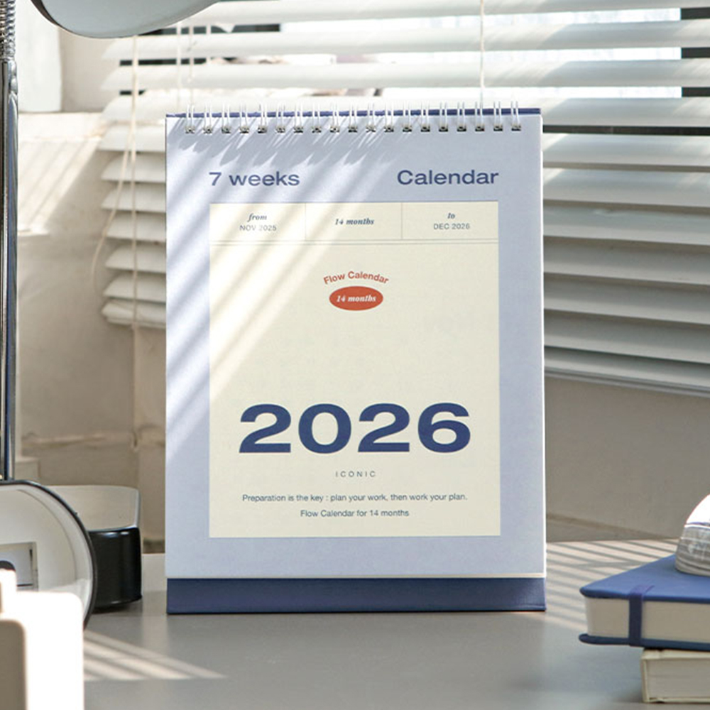 2026년 탁상달력 3개월 3단 책상달력 회사 업무 스케줄 메모 병원 양면 데스크 캘린더 이미지 3