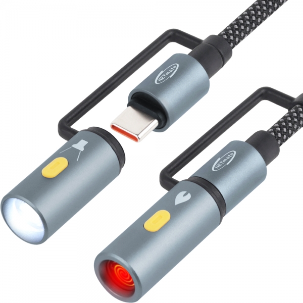 강원전자 넷메이트 라이터 & LED 손전등 캠핑용 USB C타입 케이블 NM-UCLL12 - 상세 이미지 2