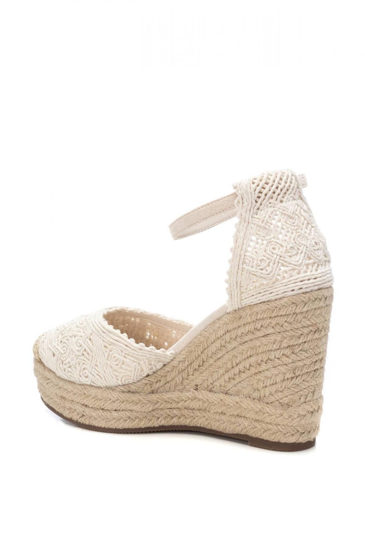 엑스티아이 에스파드류 웨지 스트랩샌들 여성 비건 텍스타일 Xti 1529574 BEIGE - 상세 이미지 4