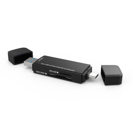 스틱형 휴대용 카드리더기 최대지원용량 2TB USB3.1 Type-C USB-A NEXT-9720TC-OTG