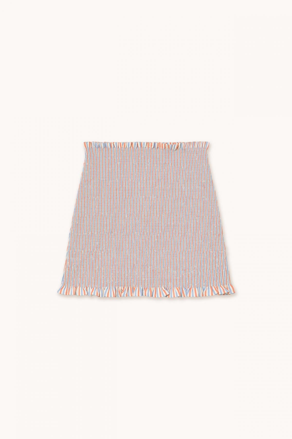 타이니코튼 스트라이프 스모크 미니 스커트 SS25-639N42 ONE COLOR - 상품 이미지