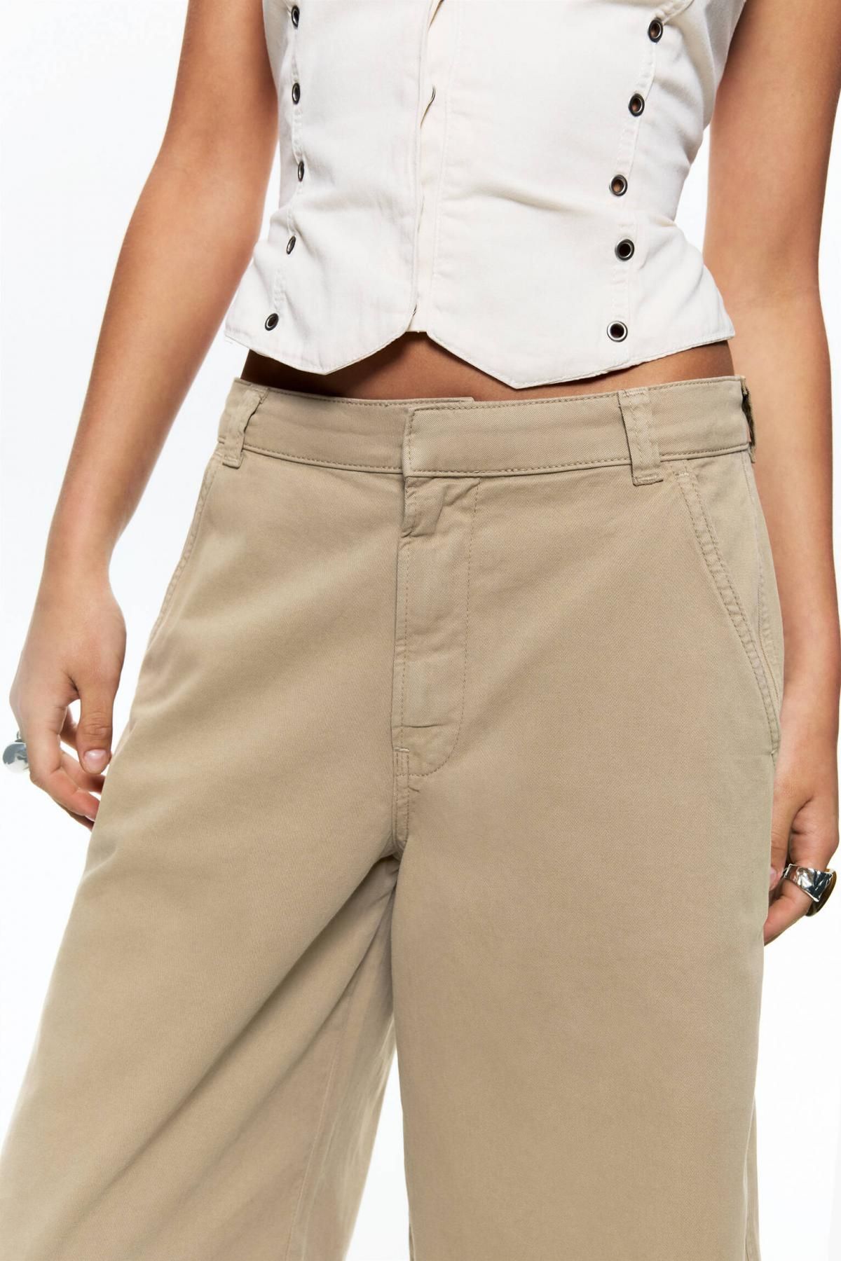 풀앤베어 베이직 치노 버뮤다 반바지 7696/323 OCHRE - 상세 이미지 5