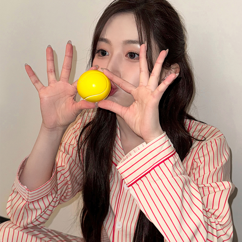 [해원'Pick/2PACK] 실크핏 러브썸 긴팔 카라 커플 잠옷 세트 홈웨어 - 상세 이미지 2