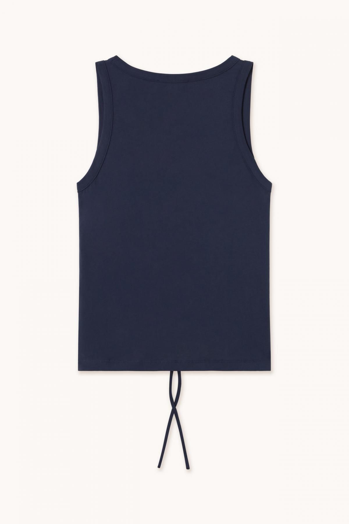 타이니코튼 베이직 슬림핏 민소매 티셔츠 SS25-724107 NAVY - 상세 이미지 4