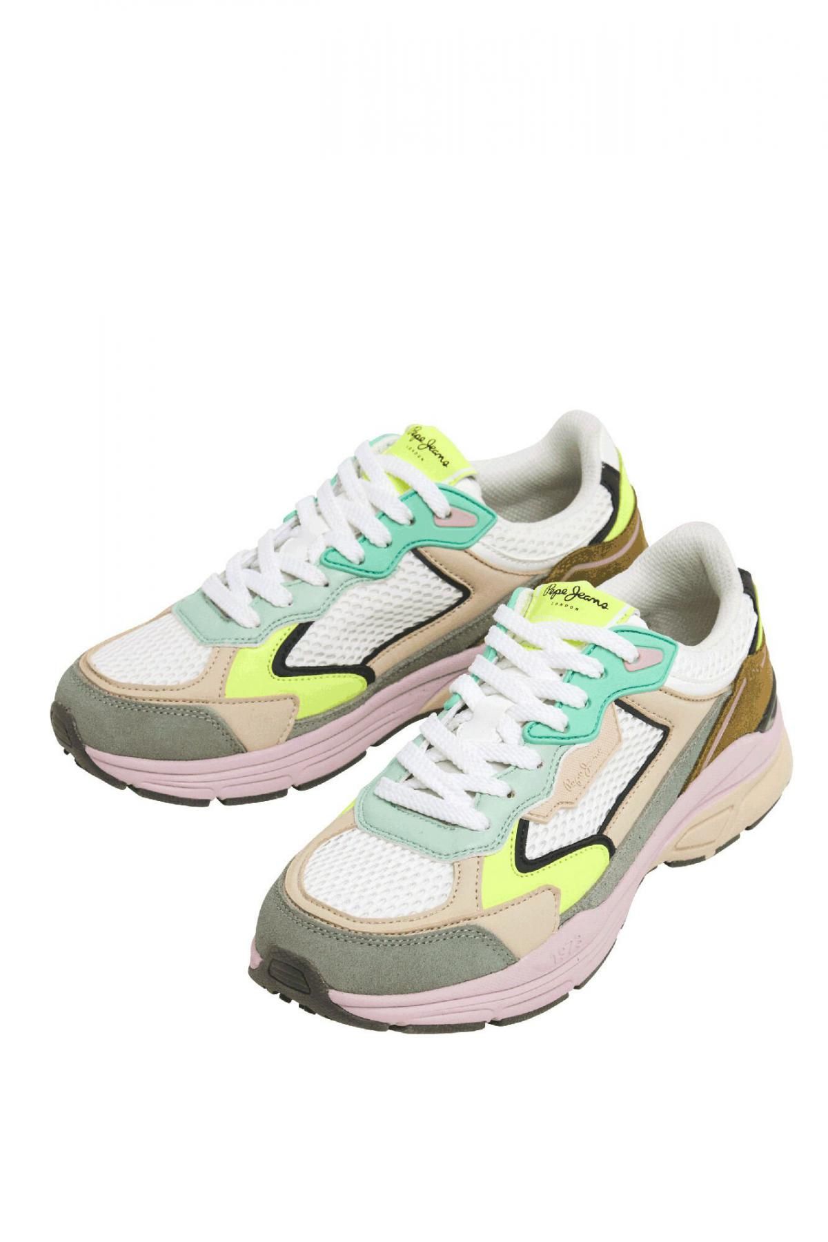 페페진스 멀티컬러 테크니컬 청키 콤비 스니커즈 1529479 KAKI - 상세 이미지 3