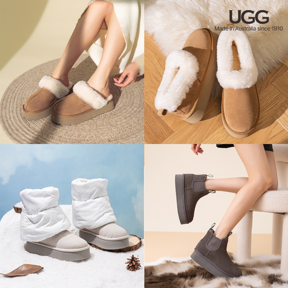어그부츠 호주 UGG 1910 여성 겨울 베스트 4종 방수 첼시 플랫폼 패딩