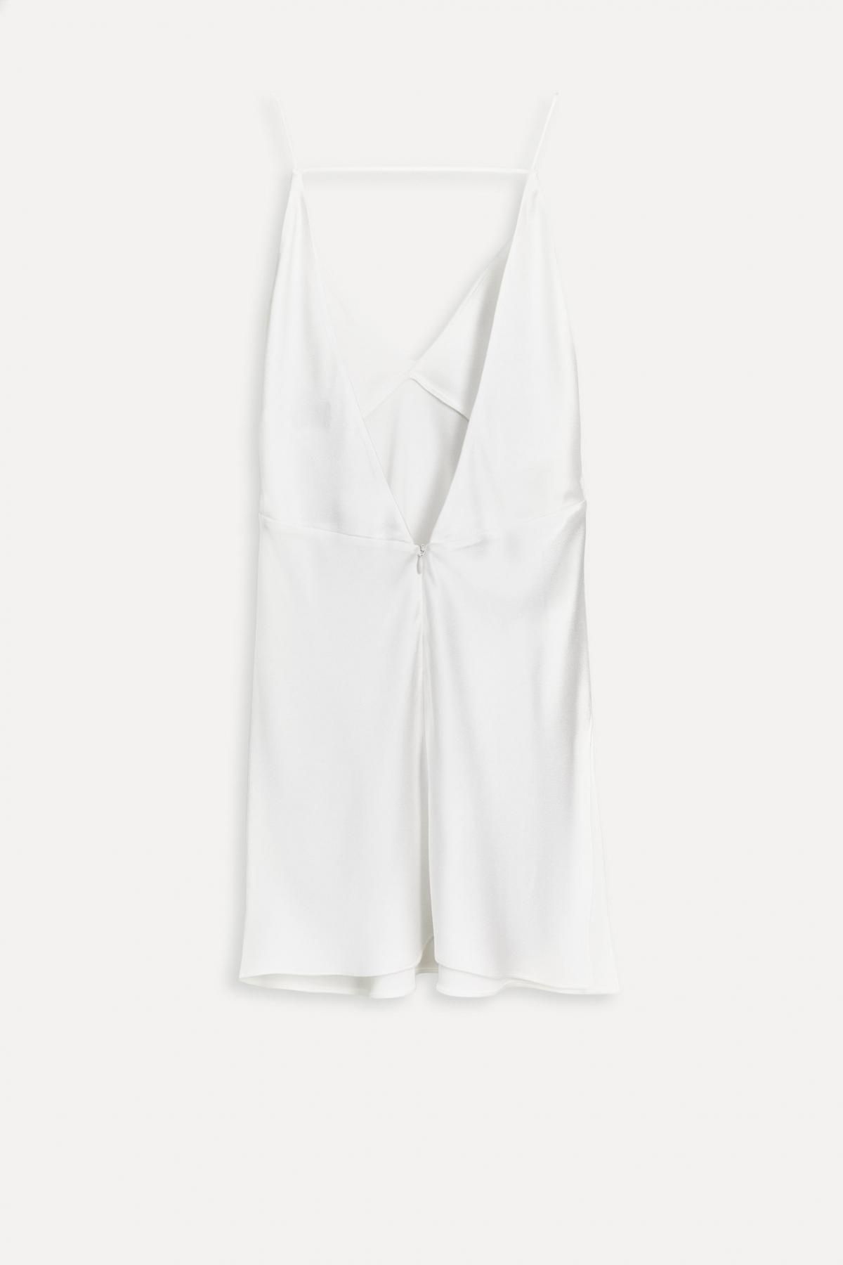 자라 미니멀 브이넥 스트래피 민소매 탑 3271/789 WHITE - 상세 이미지 3