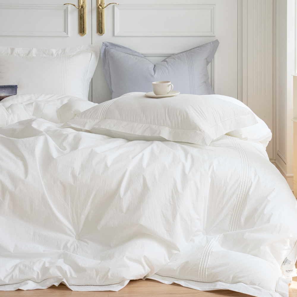 쿠에뜨 호텔침구 알러지케어 차렵이불 안감 모달 무지 세인트 SS 신혼이불