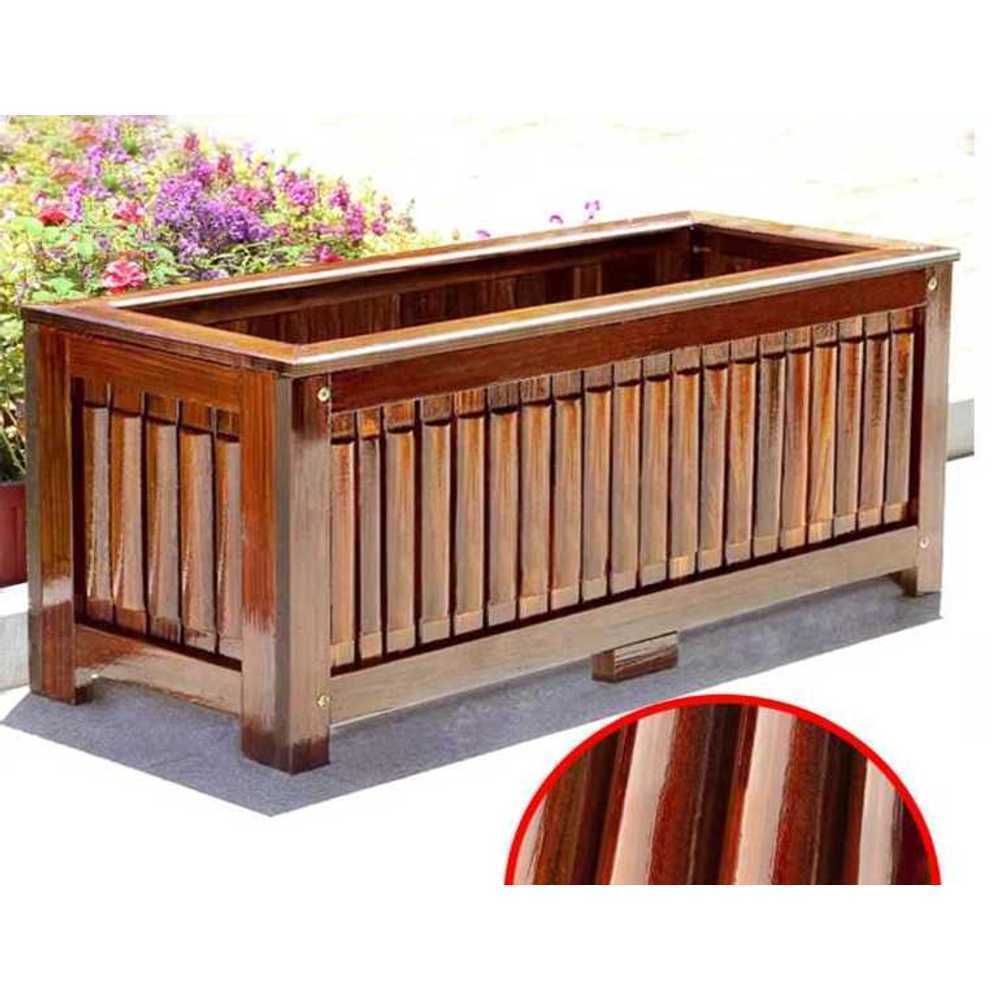 원목 플랜트박스 방부목 재질 정원 조경 식물 화분함 2.5cm 50X50X70 나무심기 대 - 상품 이미지
