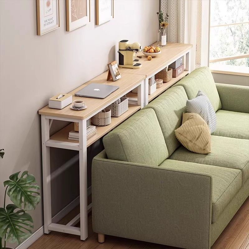 틈새 슬림 선반 쇼파 침대뒤 공간활용 수납장 오크화이트 80x20 1단