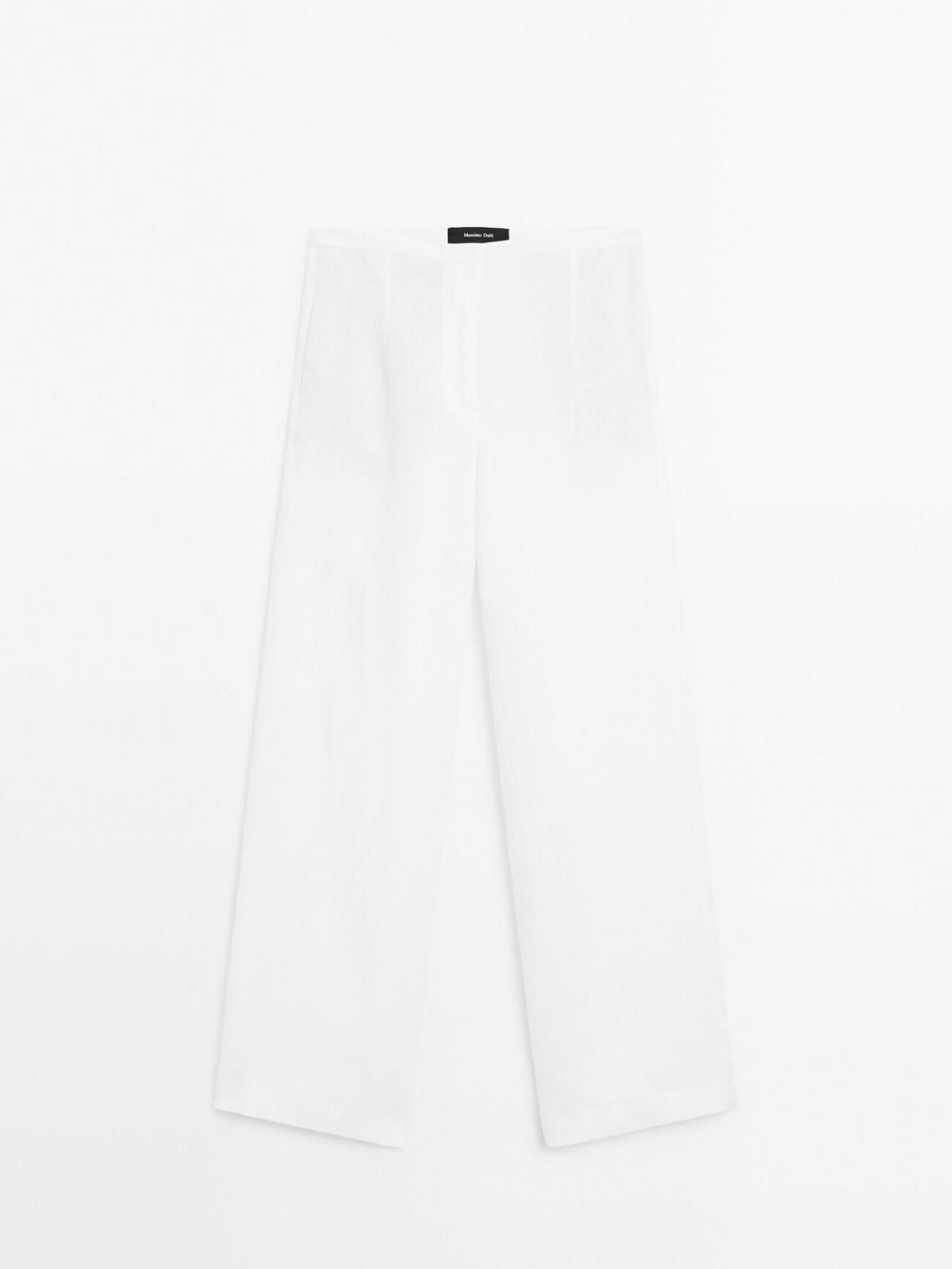 마시모두띠 100 린넨 정장 팬츠 5041/988 CREAM - 상세 이미지 5