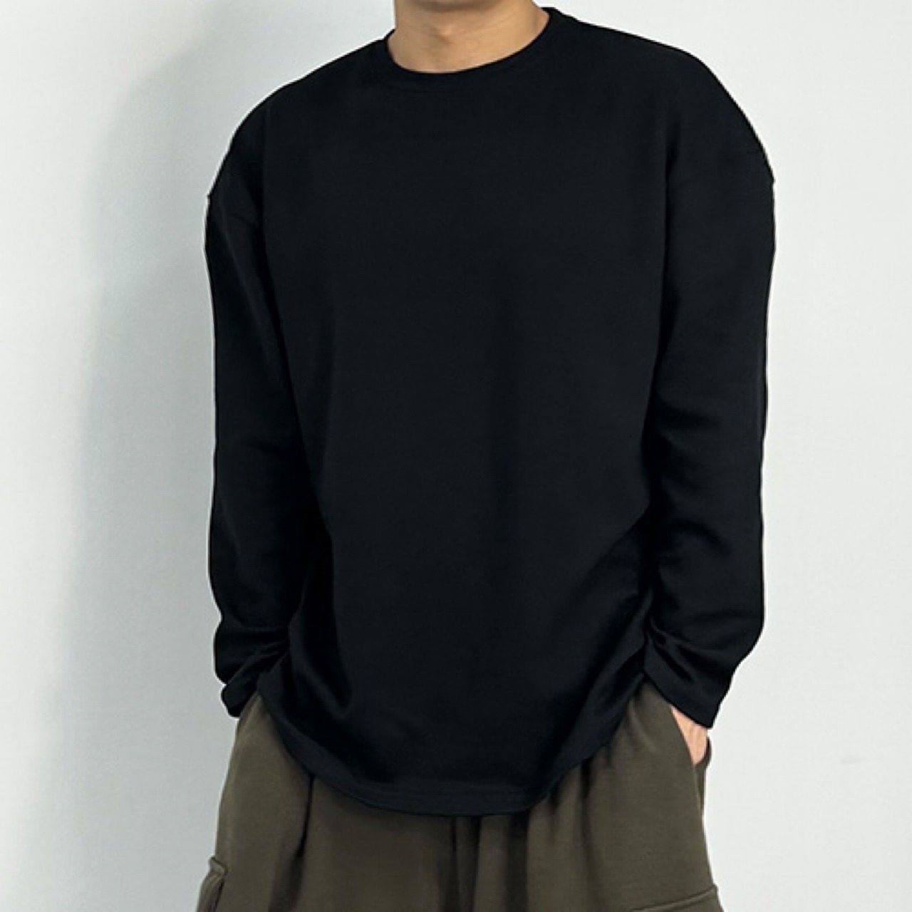 그누크 롱슬리브 오버핏 짐웨어 헬스 루즈핏 오버핏긴팔 티셔츠 짐웨어 3컬러 - 상품 이미지