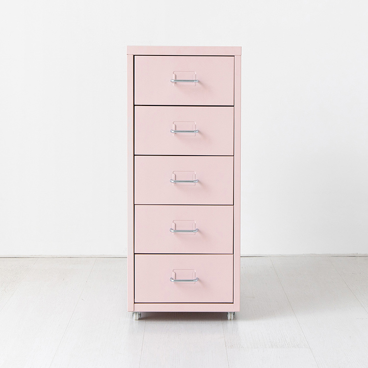 피하 서랍장 280x410x685mm, 5단, 핑크 7762.5202 - 상품 이미지