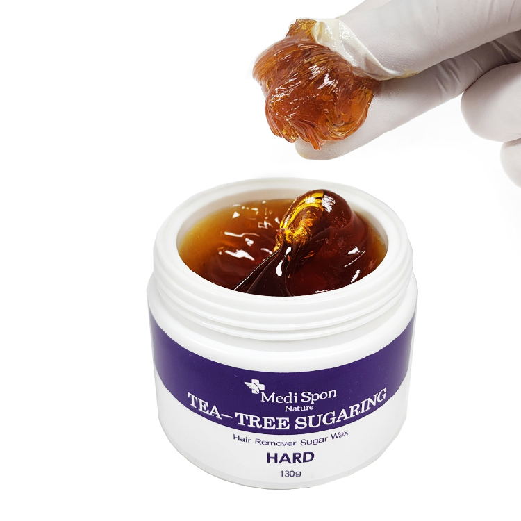 국내산 메디스폰 네이쳐 티트리 슈가링 하드-브라질리언 셀프왁싱 겨드랑이 제모 슈가왁스 제품 이미지