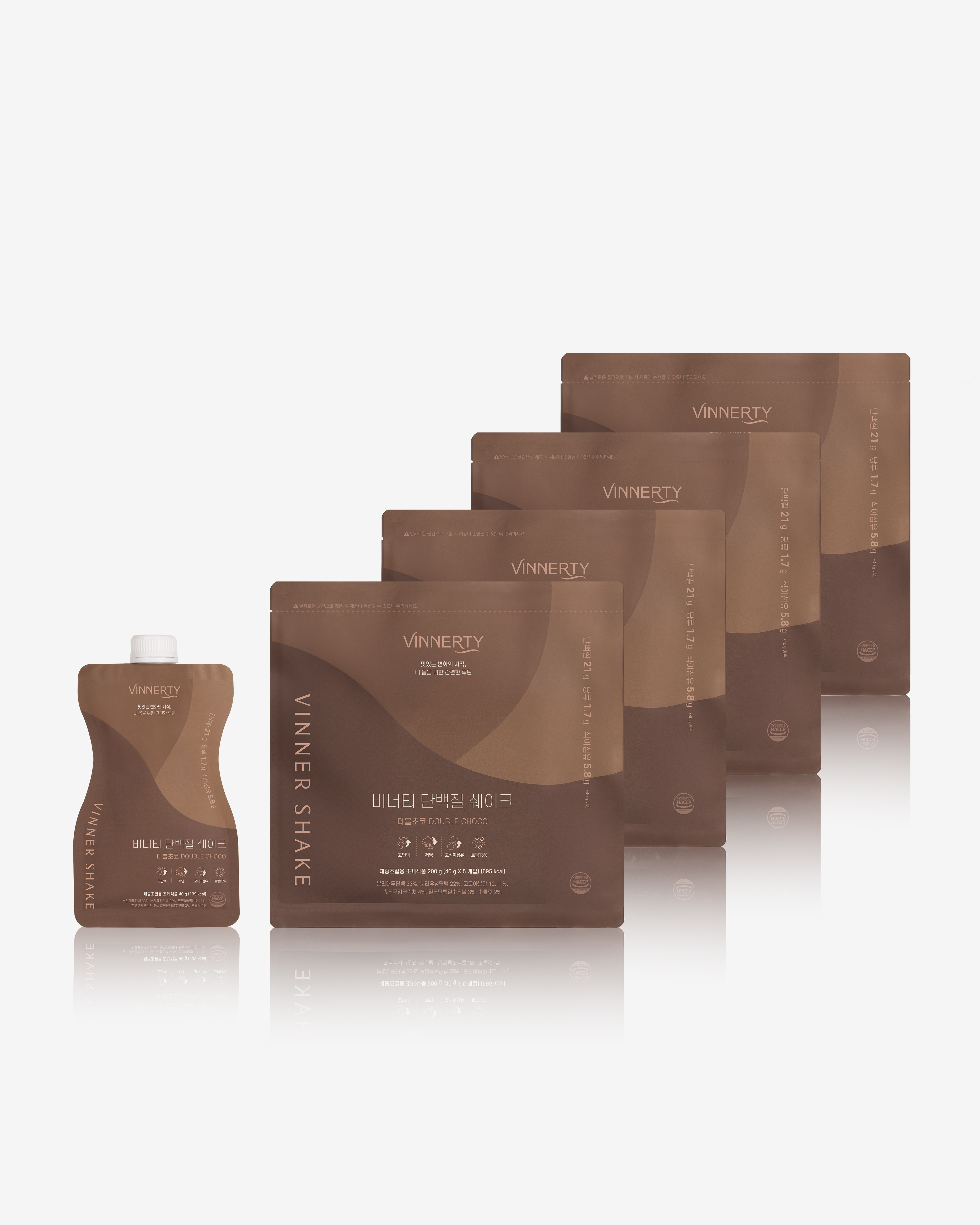 비너티 단백질 비너쉐이크 맛있는 다이어트 식사대용 프로틴 단백질 파우더 딥초코, 200g, 4개 - 상품 이미지