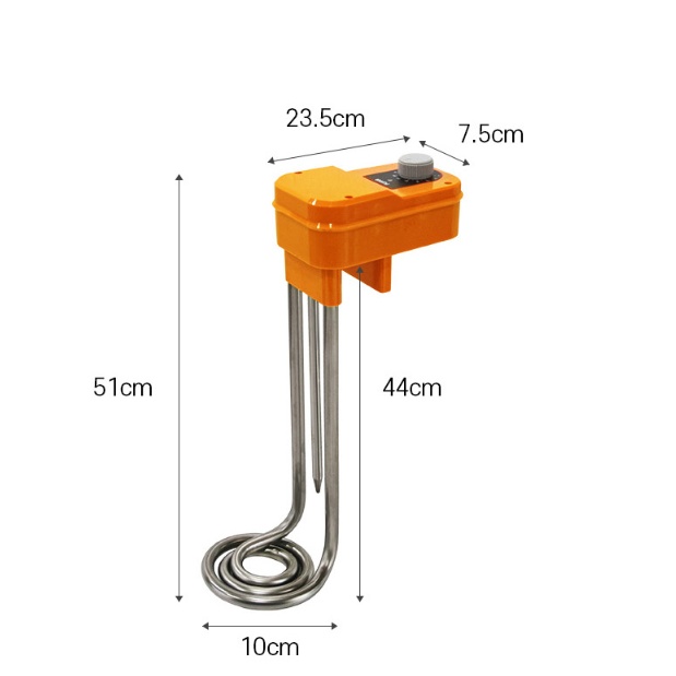 이동형 온수히터 급속가열 돼지꼬리 물히터 500mm FU-500 - 상세 이미지 2