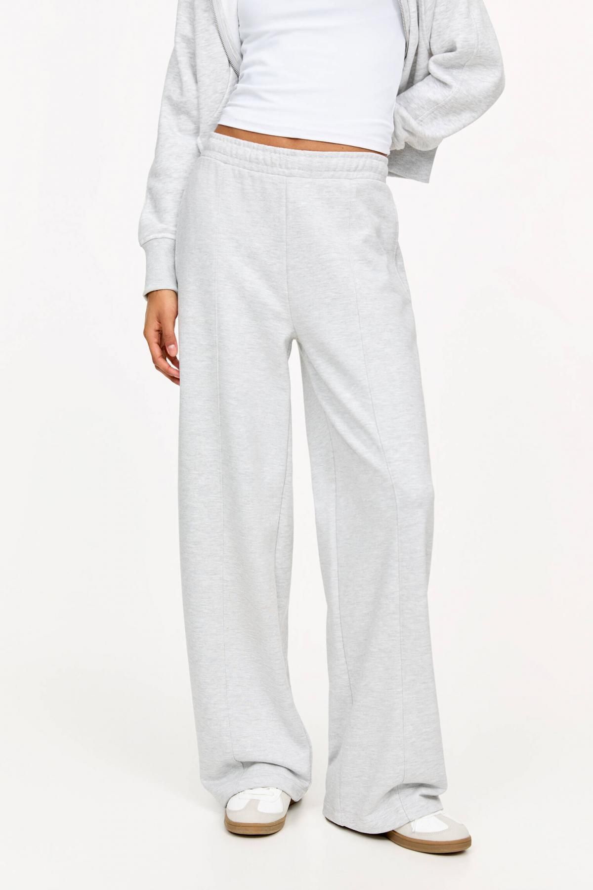 풀앤베어 테크니컬 스트레이트 트레이닝 팬츠 3680/385 GREY MARL - 메인 이미지