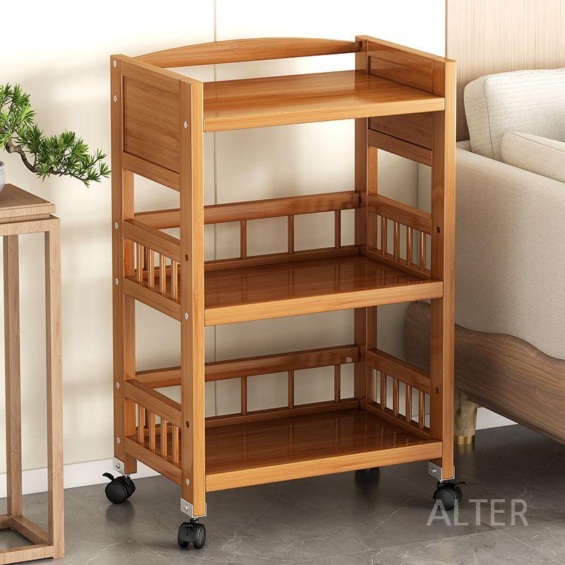 원목 수납장 우드 수납 카트 선반 서랍장 50cm 3단 - 상세 이미지 2
