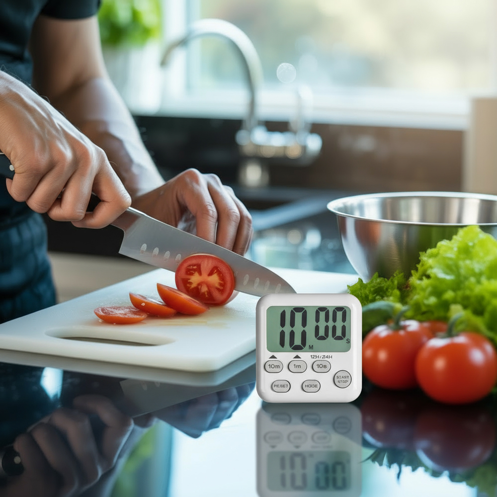 아쿠바 디지털 주방타이머 Bili 빌리 알람 시계 타이머 주방 요리 펄 피치 모스