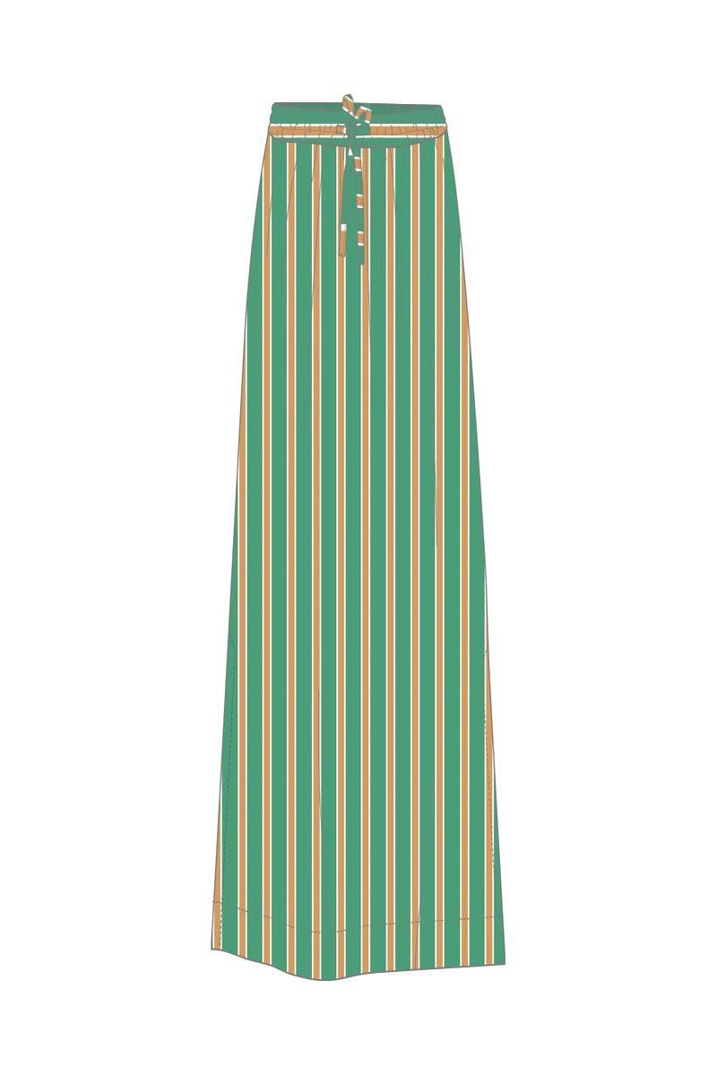 타이니코튼 스트라이프 컬러풀 미디 스커트 SS25-743M25 ONE COLOR - 상세 이미지 3