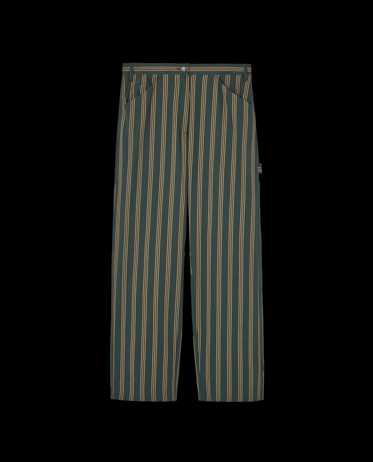 타오 스트라이프 키즈 와이드 팬츠 딥그린 S25161-021_BI ONE COLOR - 상품 이미지