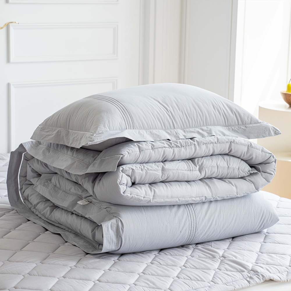 쿠에뜨 호텔침구 알러지케어 차렵이불 안감 모달 무지 세인트 SS 신혼이불