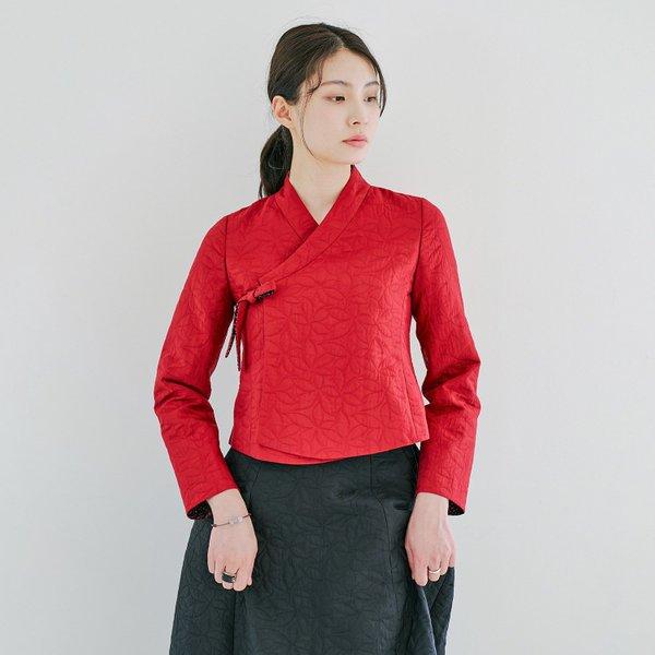 [갤러리아] [돌실나이] 생활한복 여성 겨울 블라우스 셔츠 고름 장식 저고리 IN42A410 : 갤러리아백화점