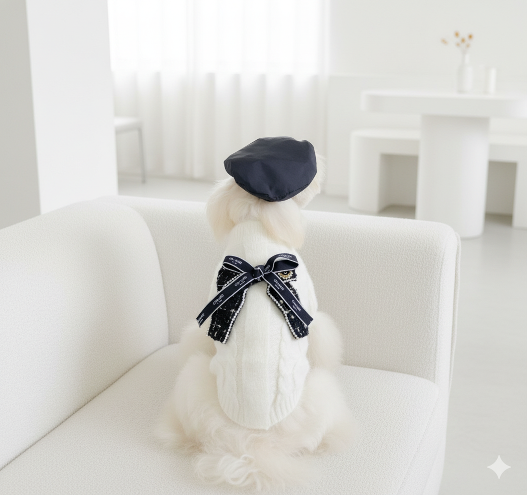 펫드로왕 강아지옷 겨울 니트 스웨터 애견 티셔츠 3종 4size - 상세 이미지 2