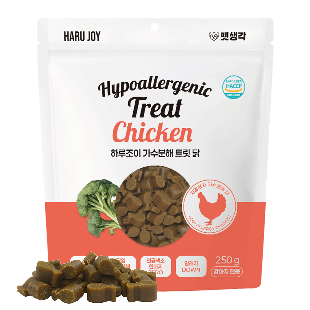 펫생각 닭 가수분해 강아지 간식 미니트릿 저알러지 노즈워크 다이어트 훈련 250g, 1개 - 상품 이미지