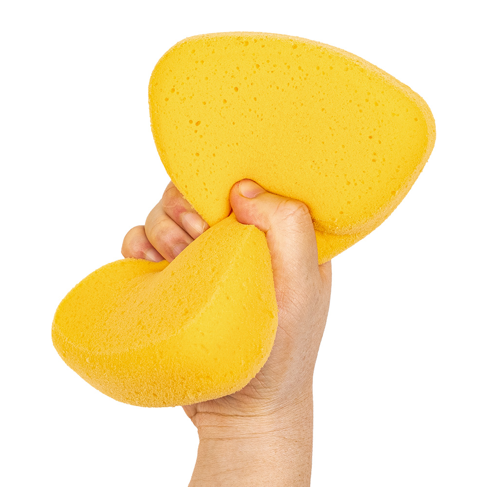 툴리고 해면 스펀지 프리미엄 라운드 줄눈 메지 타일 다용도 스폰지 노랑 40mm 이미지 3