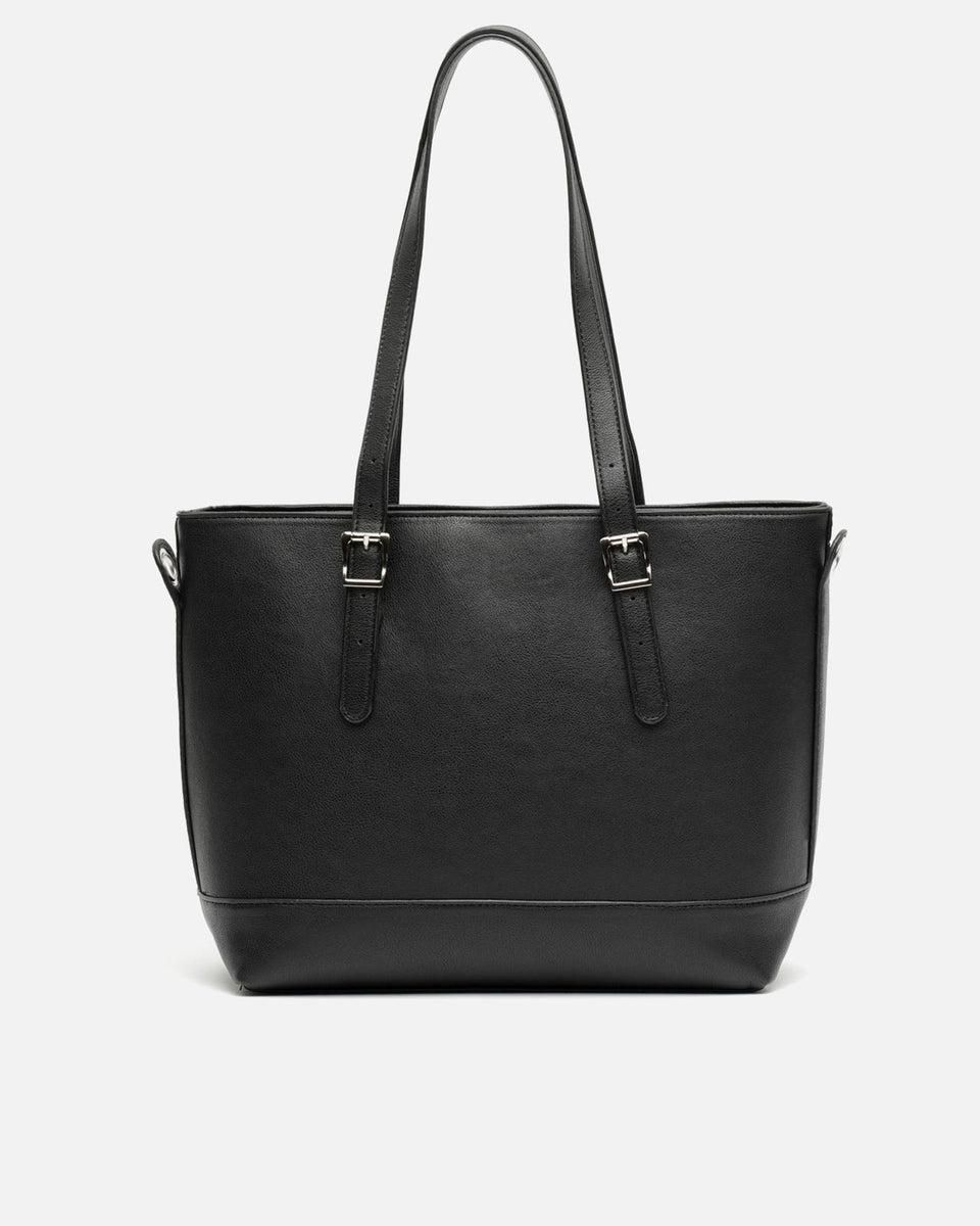 미사코 태블릿 포켓 베이직 블랙 토트 쇼퍼백 Chapi-4700288002012 BLACK - 메인 이미지
