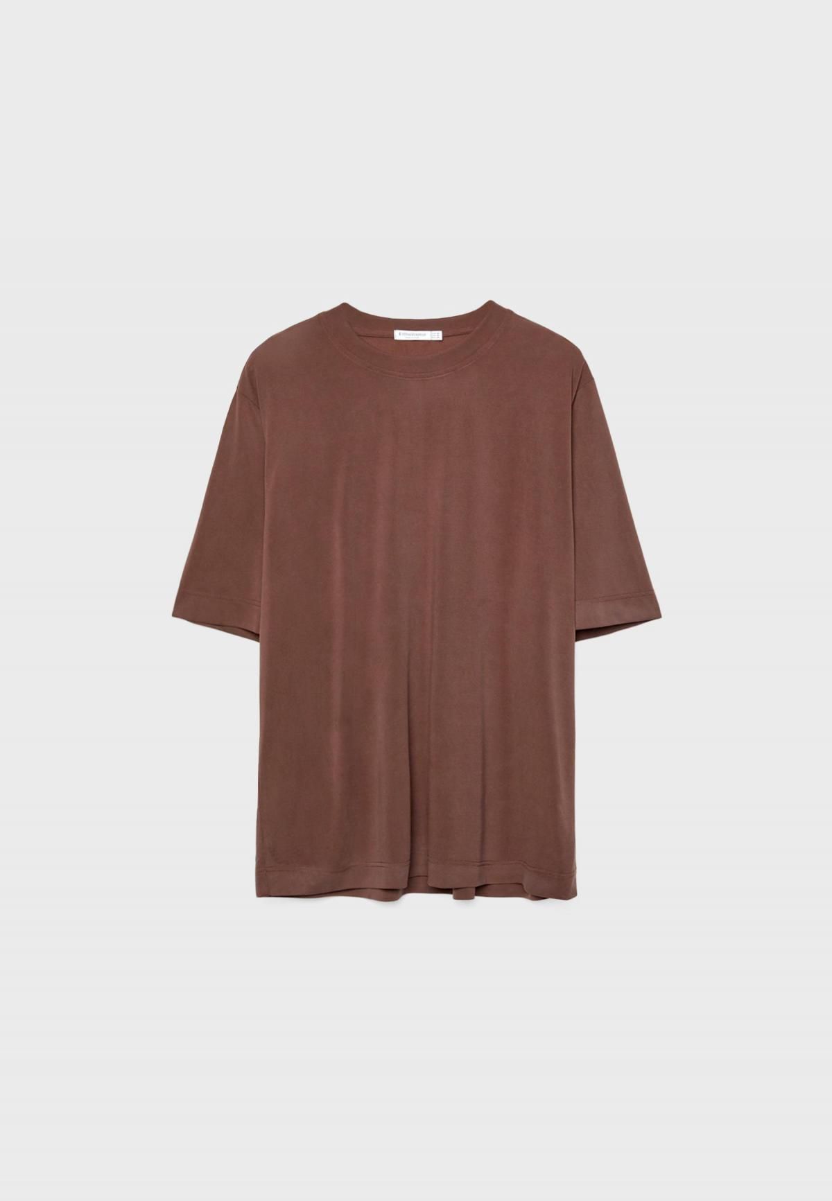 스트라디바리우스 소프트터치 오버사이즈 반팔 티셔츠 브라운 7671/698 BROWN - 상품 이미지