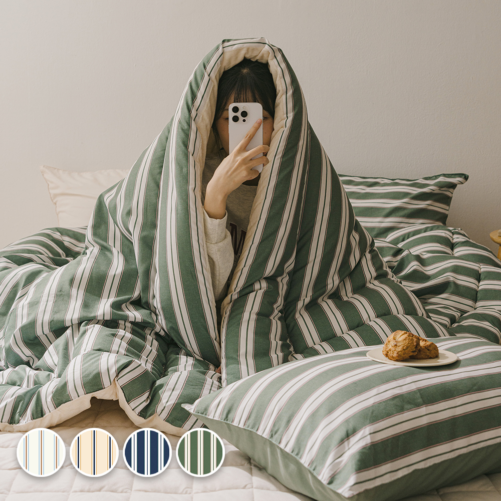 바자르 윈터빌리지 먼지없는 극세사 양면 겨울 차렵이불 SS