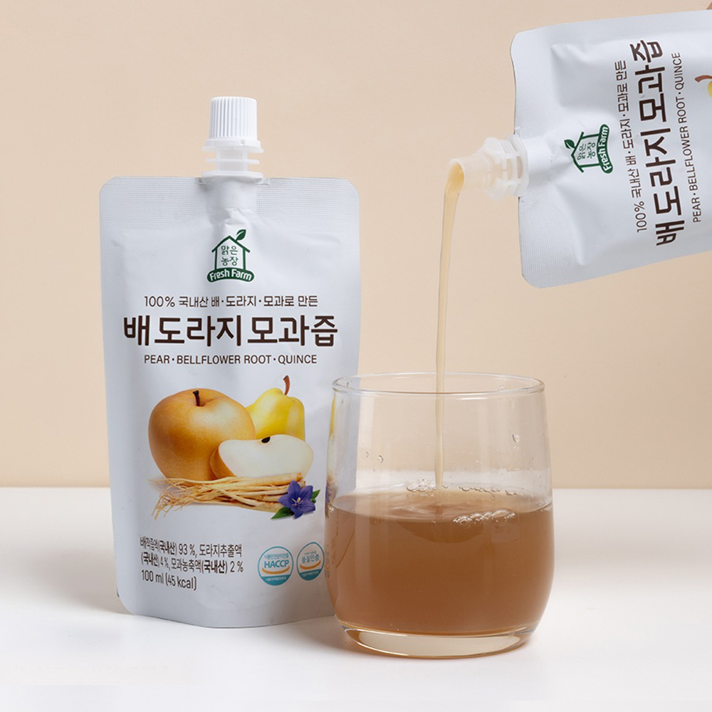 국내산 100% 착즙 배도라지모과즙 30개, 물 설탕 없는 어린이기호식품 아기 유아 어른 도라지배즙 - 상세 이미지 5
