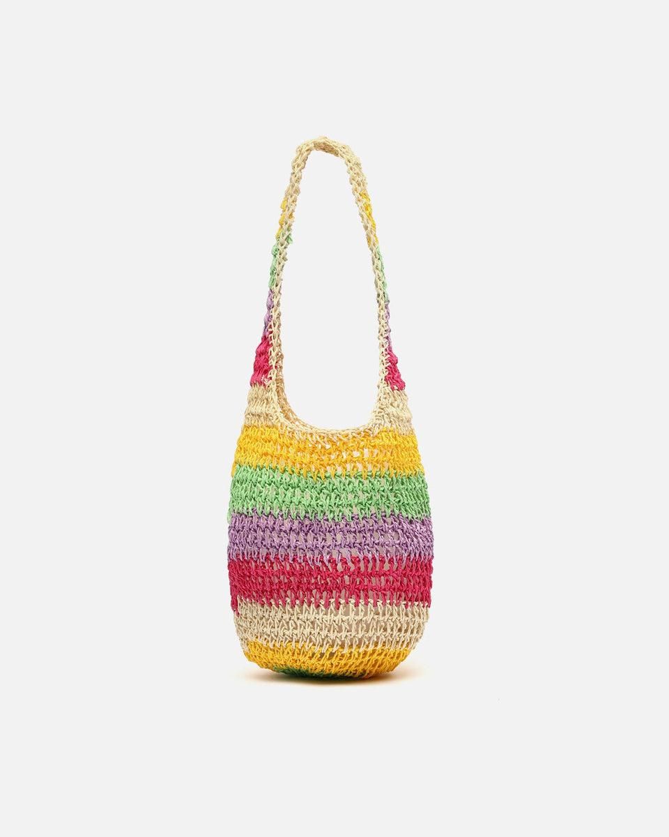 미사코 멀티컬러 라피아 이펙트 숄더백 Legi-4800369100016 MULTICOLOR - 상품 이미지