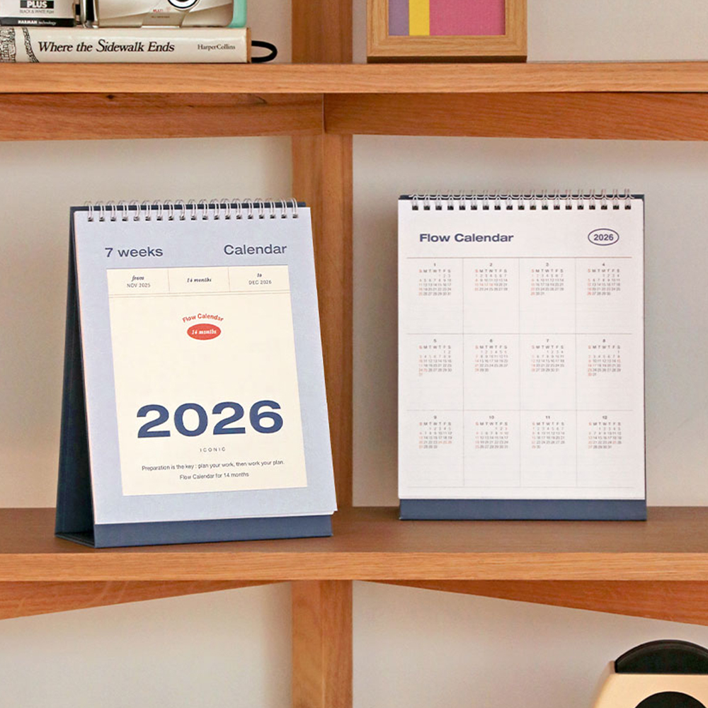 2026년 탁상달력 3개월 3단 책상달력 회사 업무 스케줄 메모 병원 양면 데스크 캘린더 이미지 4