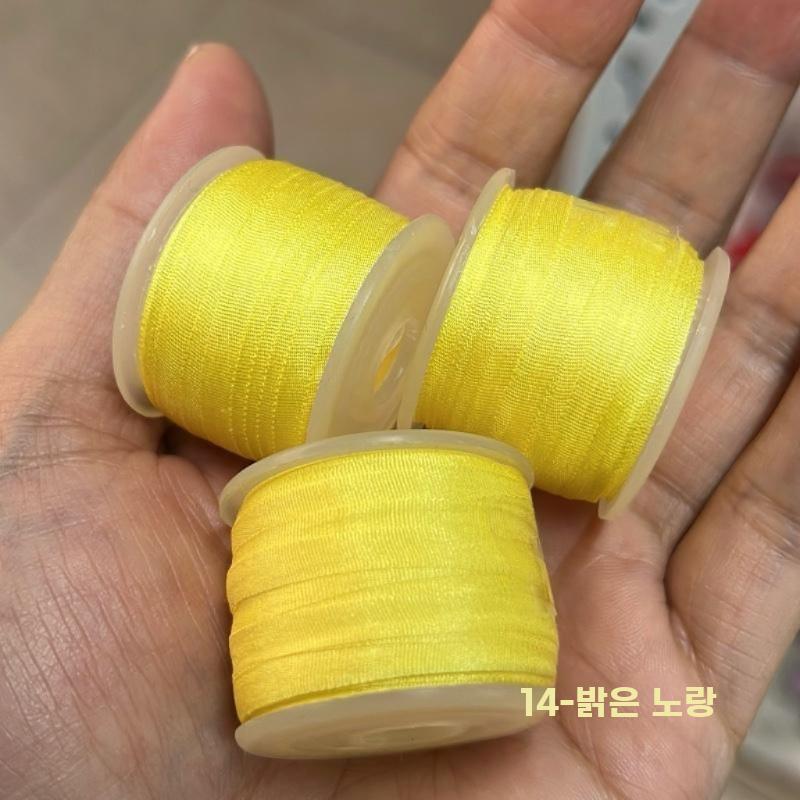 실크리본 10m DIY공예리본 66컬러 인형의상헤어리본 - 상세 이미지 5