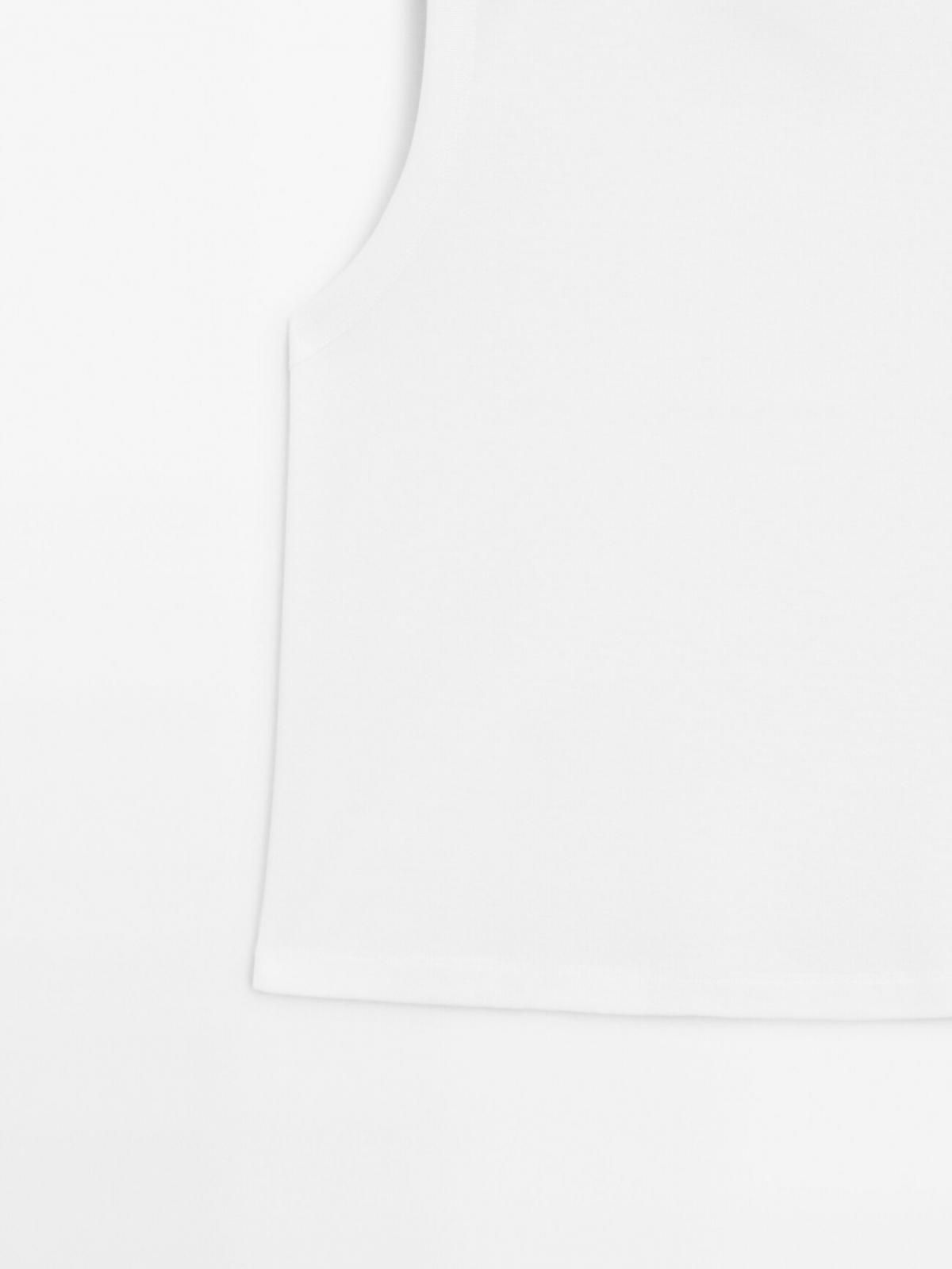 마시모두띠 베이직 100 코튼 민소매 티셔츠 6201/200 WHITE 이미지 8