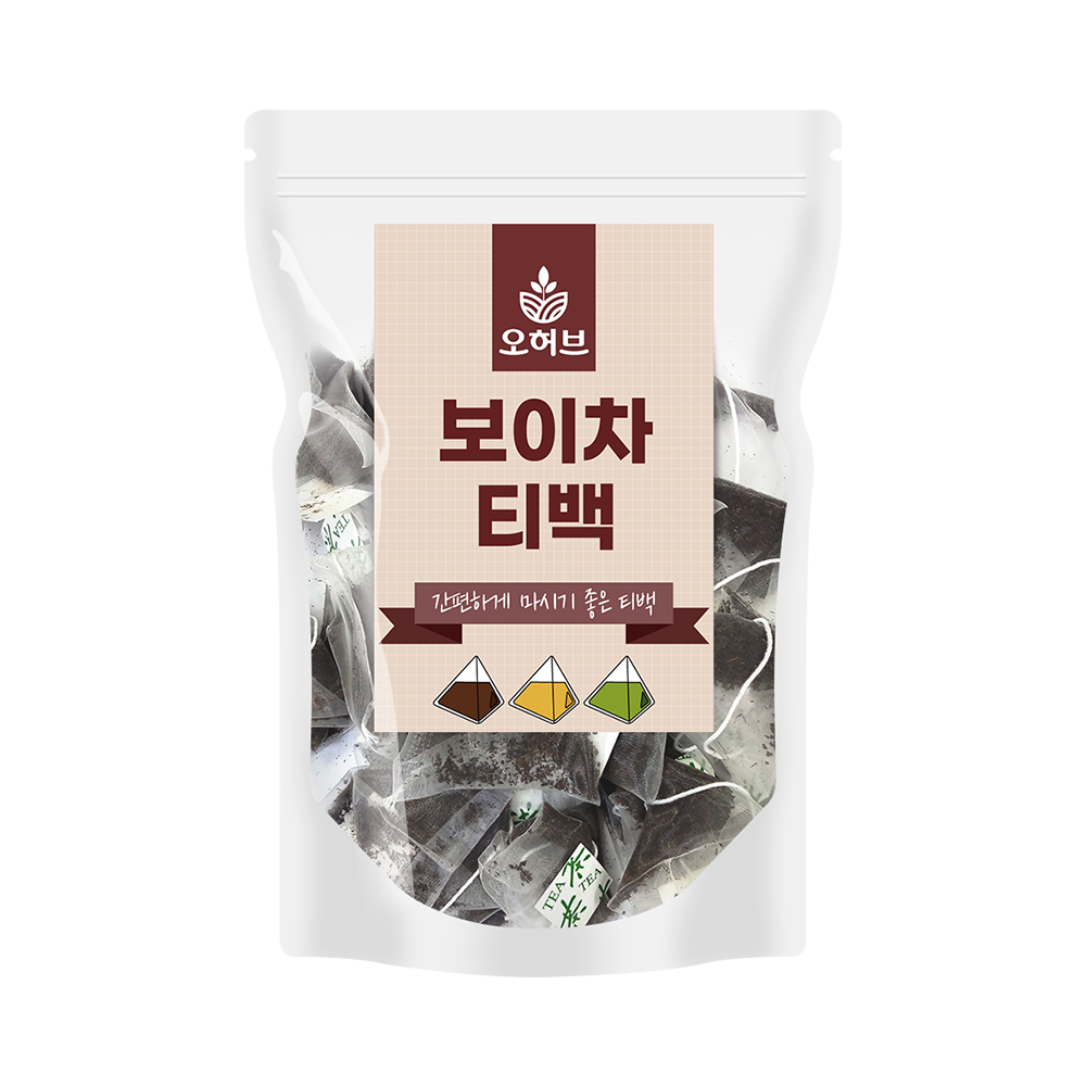 보이차 삼각티백차 100개입 식수대용 티백선물 - 메인 이미지
