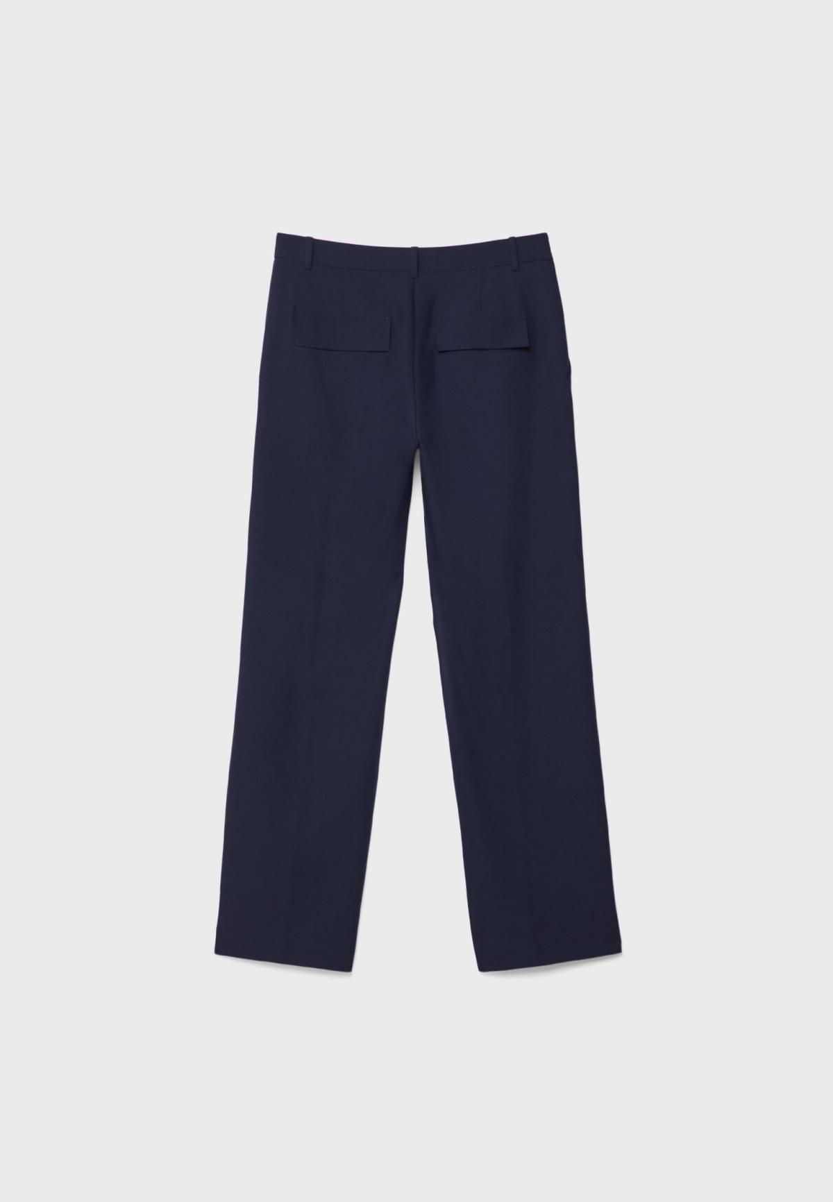 스트라디바리우스 테크니컬 스트레이트핏 슬랙스 팬츠 포켓 7273/302 NAVY BLUE - 상세 이미지 2
