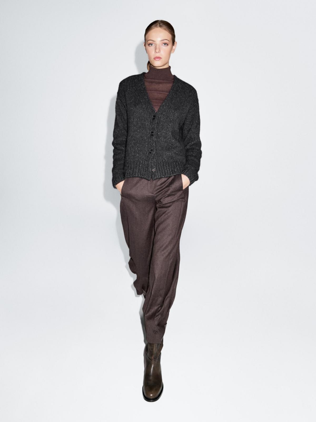 마시모두띠 울블렌드 브이넥 니트 가디건 5792/928 DARK BLUE - 상세 이미지 2