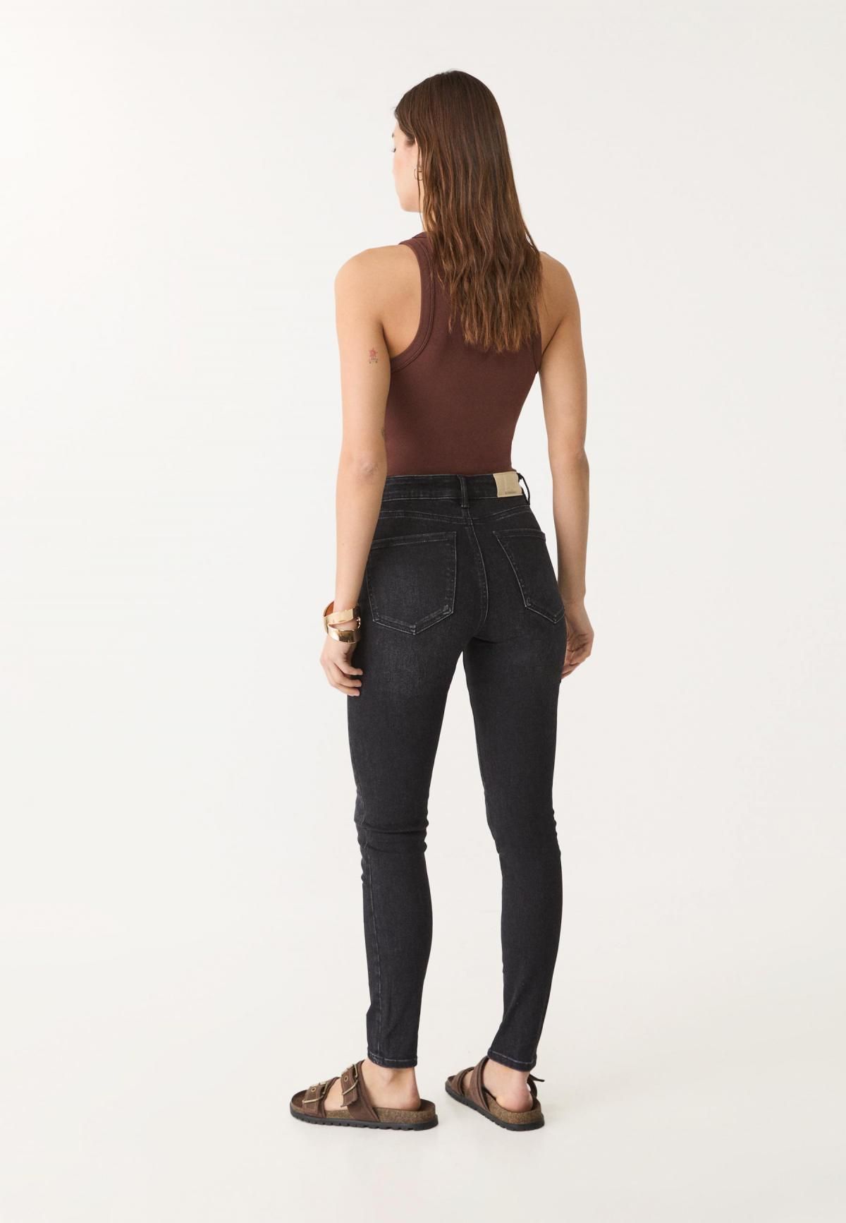 스트라디바리우스 데님 슈퍼스트레치 레귤러웨이스트 스키니핏 청바지 4800/700 BLACK DENIM RINSE WASH - 상세 이미지 3