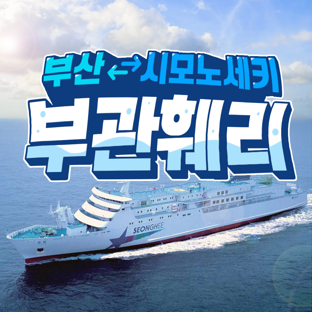부관훼리 부산 시모노세키 배편 일본 기타큐슈 성희호 하마유호 배 선박 편도 왕복 승선권