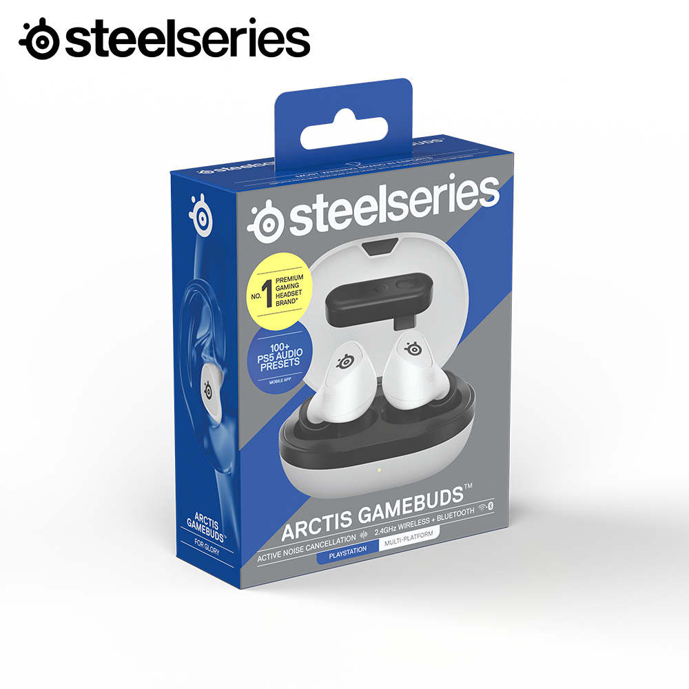 스틸시리즈 Arctis Gamebuds 게임버즈 무선 게이밍 이어폰 화이트 이미지 6