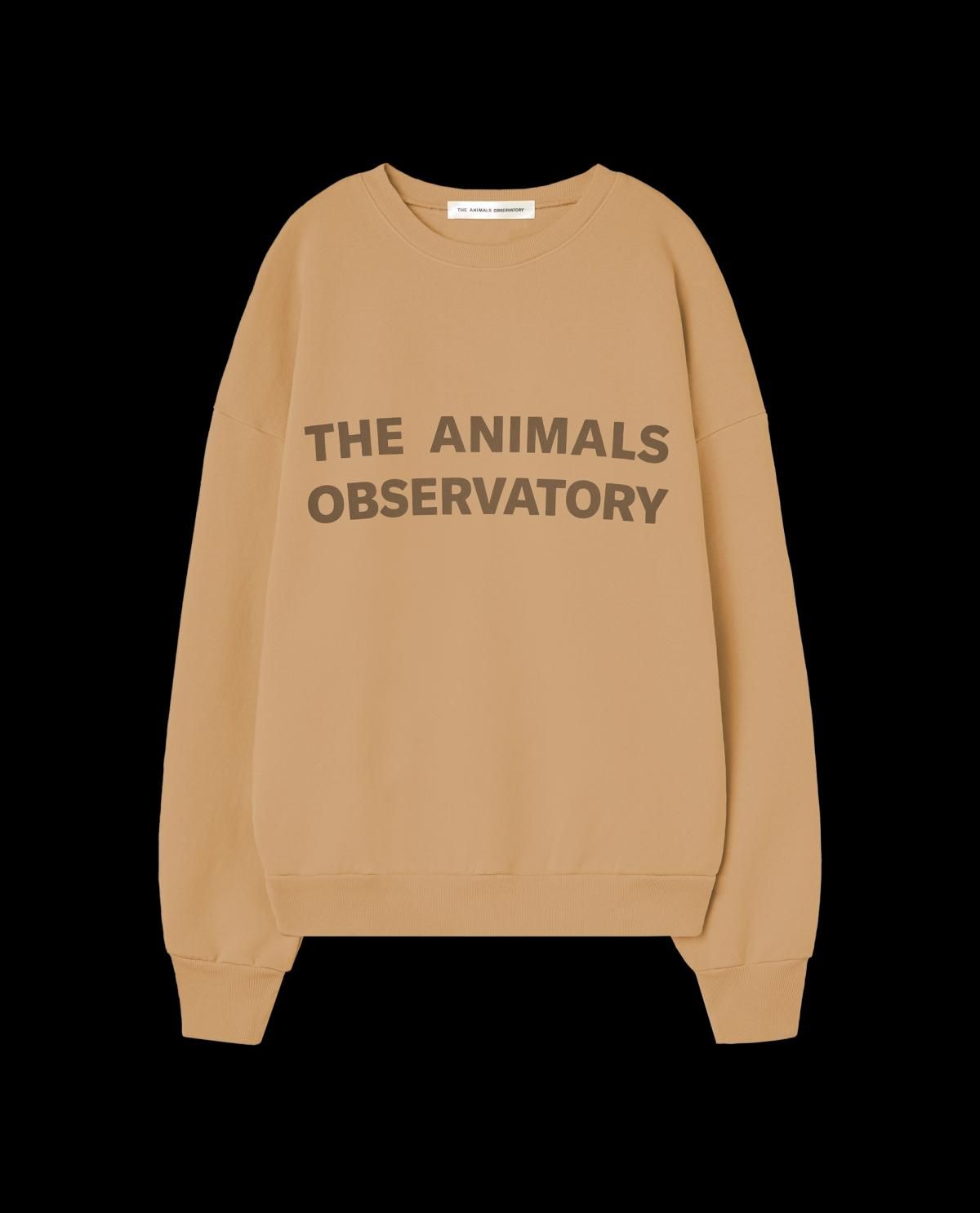 타오 베이직 로고 라운드넥 키즈 맨투맨 Tan Animals Leo Sweatshirt S25113-055_BG ONE COLOR - 상품 이미지