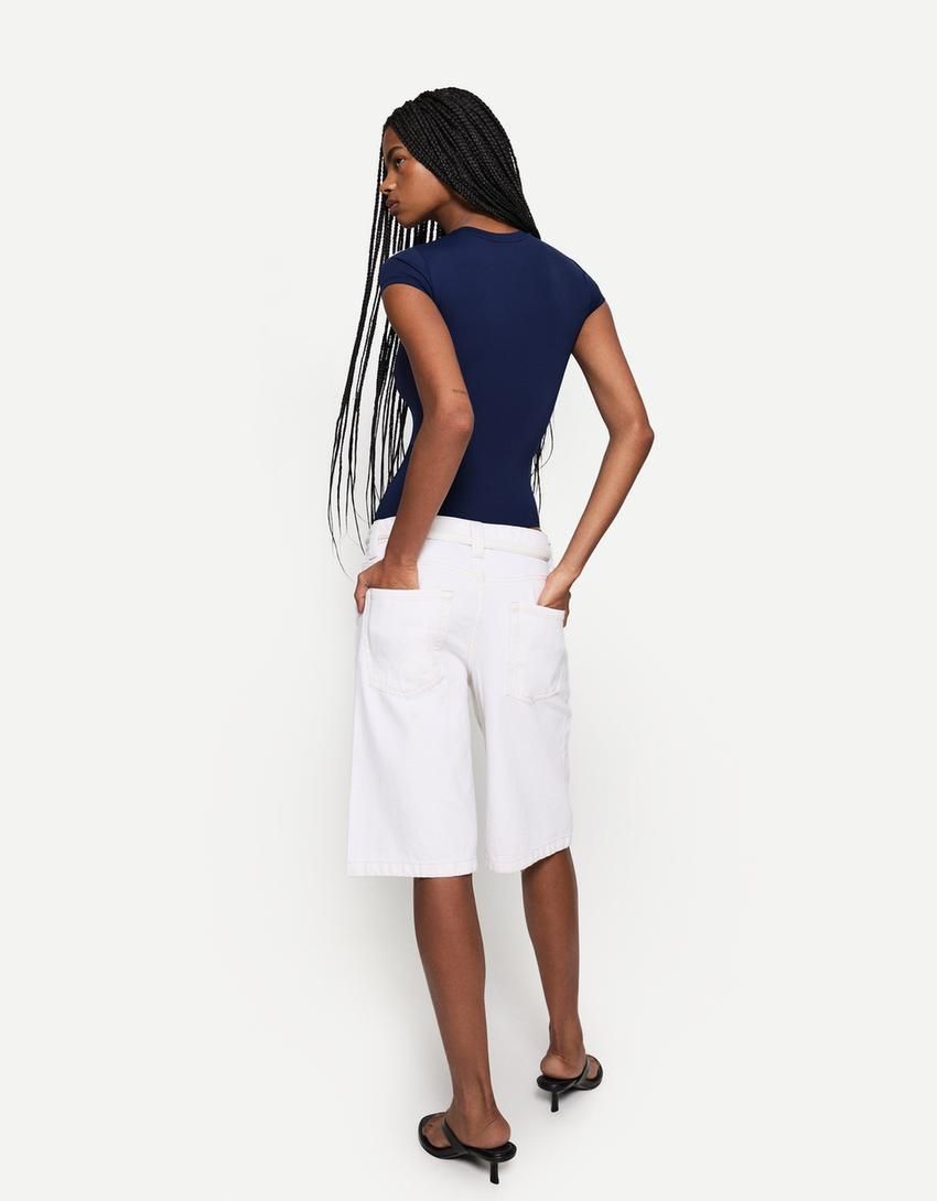 버쉬카 베이직 네이비 반팔 바디수트 3981/777 NAVY - 상세 이미지 3